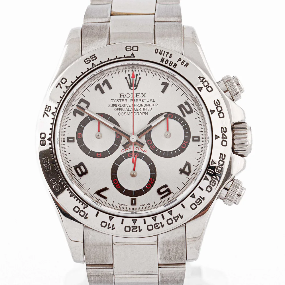 Rolex Daytona White Gold Silver Dial